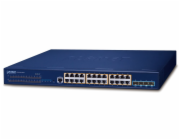 Planet SGS-6310-24P4X Planet SGS-6310-24P4X L3 PoE switch, 24x1Gb, 4x10Gb SFP+, HW/IP stack, VSF/Cluster switch, 802.3at 370W