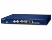 Planet SGS-6310-24T4X L3 switch, 24x1Gb, 4x10Gb SFP+, HW/IP stack, VSF/Cluster