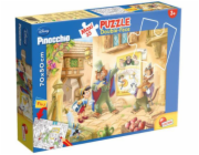 Lisciani Oboustranné puzzle MAXI 35 dílků Pinocchio 304-48182