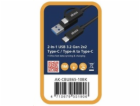 AKASA kabel 2-In-1 USB 3.2 Gen 2x2 Type-C / Type-A na Typ...