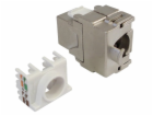 XtendLan Keystone jack RJ45, CAT6A, STP, stříbrný, 180 st...