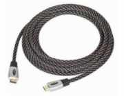 Gembird kábel prémiový HDMI, standard speed (M - M), pozlátené konektory, opletený, 4.5 m, blister