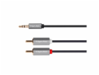 Kabel KRUGER & MATZ JACK 3.5 stereo/2xCINCH 3m KM1216 Basic