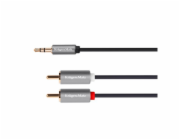 Kabel KRUGER & MATZ JACK 3.5 stereo/2xCINCH 3m KM1216 Basic