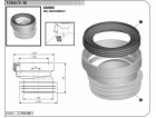 Manžeta WC připojovací T3560/II exentrická