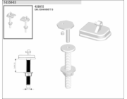 Závěs šrouby k WC sedátku T3550-03