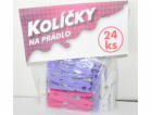 Kolíčky na prádlo 24 ks plast