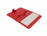 AIREN AiTab Leather Case 1 with USB Keyboard 7" RED (CZ/SK/DE/UK/US.. layout)