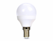 Solight LED žárovka, miniglobe, 6W, E14, 3000K, 510lm, bílé provedení - WZ416-1