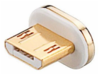 Gembird micro USB - magnetický konektor Sony White Gold (...