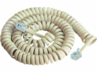 Twisted 2m White Telefon Cable (Tel0032F-2,1)