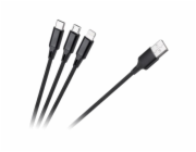 Rebel USB-A - USB-C 1m červený (RB-6005-100-B) USB kabel 