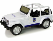 Import Leantoys Off -Road Car Police White Car