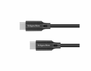 Kabel KRUGER & MATZ KM1260 Basic USB/USB-C 1m Black