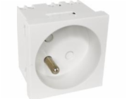 Alantec Modular Electrical Socket 2P+Z, 45x45, Standard, White Alantec - Alantec