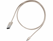 SilverStone USB-A - microUSB USB kabel 1 m zlatý (52013)