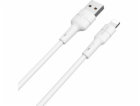 Borofone USB-A - Lightning kabel 1 m Bílá (73078)