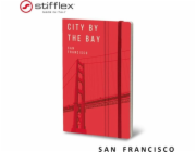 Stiffflex Zápisník STIFFLEX, 13x21cm, 192 stran, San Francisco