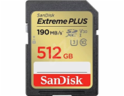 SanDisk SDXC karta 512GB Extreme PLUS (R 190 MB/s  W130 MB/s Class 10, UHS-I U3 V30)