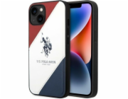 US Polo Us Polo Case pro iPhone 14 6.1 bílá/bílá trikolor reliéf