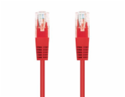 C-TECH kabel patchcord Cat5e, UTP, červený, 5m