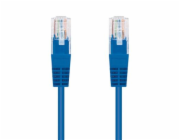 C-TECH kabel patchcord Cat5e, UTP, modrý, 0,5m