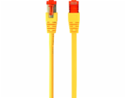 Gembird gembird pp6a-lszhci-y-10m patchcord rj45 kočka. 6A SFTP LSZH 10m žlutá