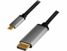 Kabel USB-C do DP, 4K 60Hz aluminiowy 1.8m 