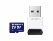 Samsung micro SDXC karta 128GB PRO Plus + USB adaptér