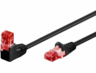 Goobay Cat 6kabel spojující 1x 90 v úhlu, U/UTP, černá - ...