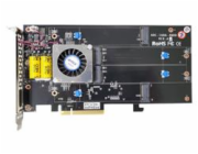 ARECA 4x M.2 NVMe/SATA RAID0/1/10/JBOD card , PCIe4.0 x8 Card, full profile