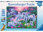 Ravensburger Puzzle 150 Unicorn při západu slunce