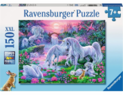 Ravensburger Puzzle 150 Unicorn při západu slunce