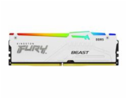 Kingston FURY Beast White/DDR5/64GB/5200MHz/CL40/2x32GB/RGB/White KF552C40BWAK2-64 KINGSTON DIMM DDR5 (Kit of 2) FURY Beast White RGB XMP 64GB 5200MT/s CL40