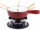 Fondue litinové sada ALPEN červená CS-078263