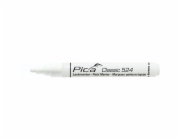 Pica Classic Industrial Paint Marker, 2-4mm bullet tip, white