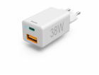 Hama Quick Charger USB-C 38W USB-C PD, USB-A QC, white 20...