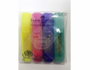 Faber-Castell Textliner 46 Pastel, pouzdro na 4 ks, pero