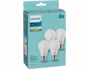 Philips LED lampa E27 set 4 ks. 8W (60W) 2700K 806lm