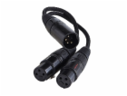 FuruTech -Adl XLR kabel - XLR X2 0,1 m černé