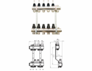 Sigma-Li Distributor s termostatickým ventilem a měřičem průtoku 359x346x87mm-RMZTP-6