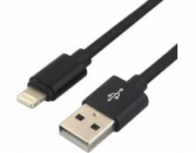 Kabel USB EverActive USB-A - Lightning 0.3 m Czarny (CBB-0.3IB)