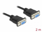 Delock Sériový kabel RS-232 D-Sub 9, null modem s krytem ...