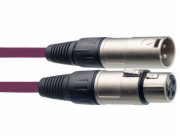 Stagg SMC6 CPP, mikrofonní kabel XLR/XLR, 6m, fialový