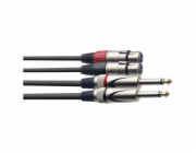 Stagg STC060PXF, kabel 2x XLR/2 x JACK, 60 cm