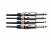 Stagg STC10P, kabel dvojitý 2x JACK/2x JACK, 10m