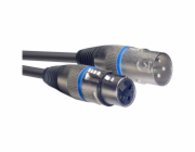 Stagg SMC3 BL, mikrofonní kabel XLR/XLR, 3m, modré kroužky