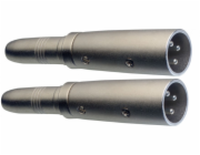 Stagg AC-XMPFH, redukce, Jack 6,3 mm zásuvka stereo - XLR zástrčka