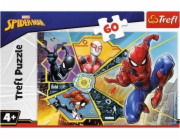 Trefl Puzzle 60el W sieci Spiderman 17372 Trefl