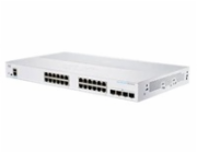 Cisco switch CBS350-24T-4X, 24xGbE RJ45+ 4x10GbE SFP+, fanless - REFRESH